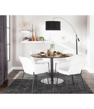 Daniella Dining Chair - Set of 2 Black & Cream