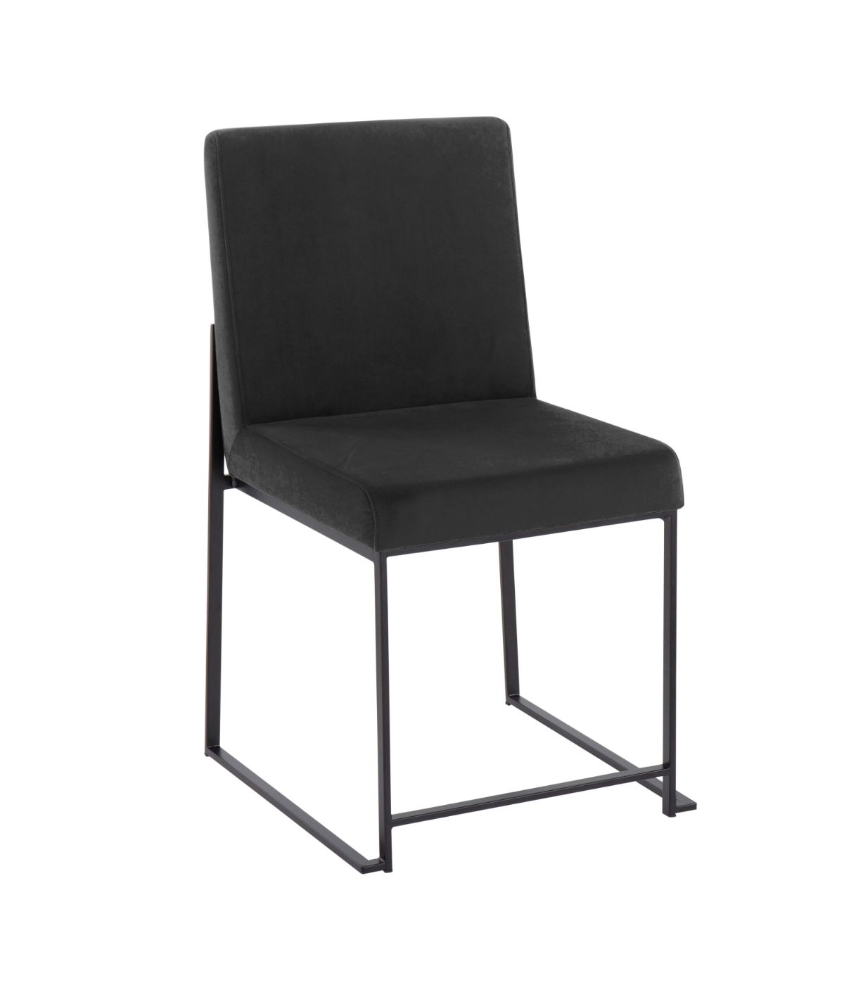  LumiSource High Back Fuji Dining Chair - Set of 2 Black - Black - Bonton