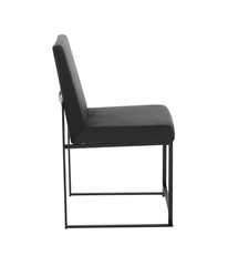 High Back Fuji Dining Chair - Set of 2 Black