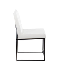 High Back Fuji Dining Chair - Set of 2 Black & White