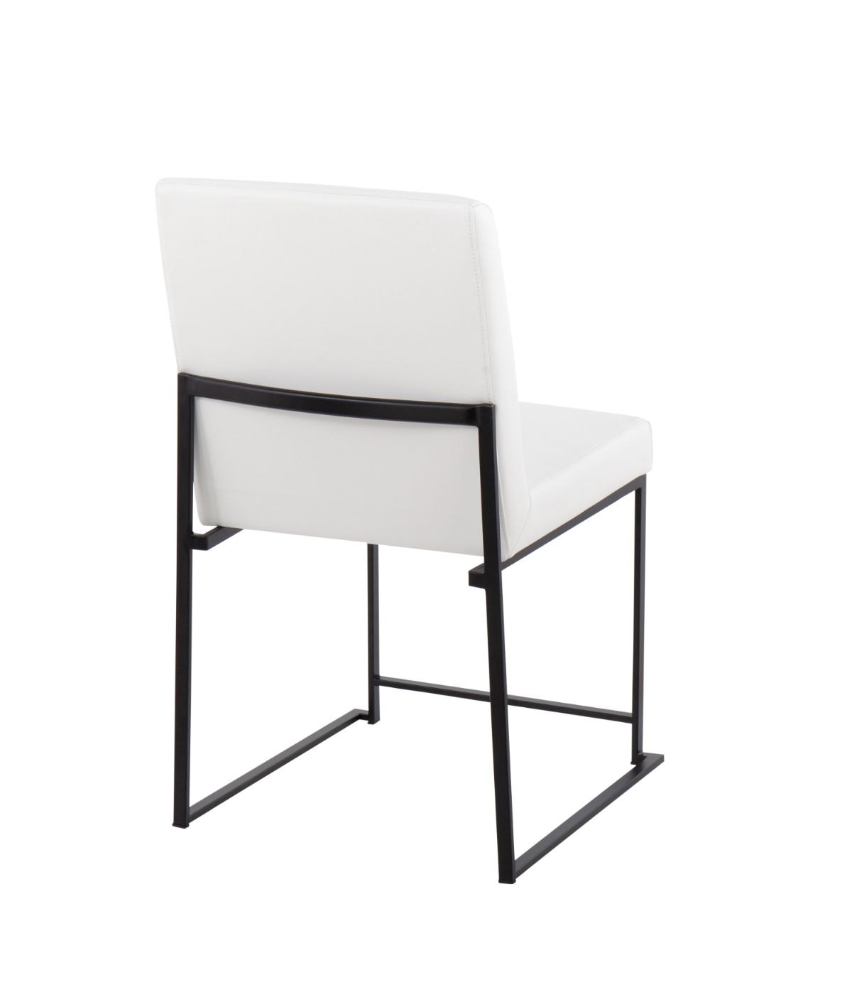  LumiSource High Back Fuji Dining Chair - Set of 2 Black & White - Black & White - Bonton