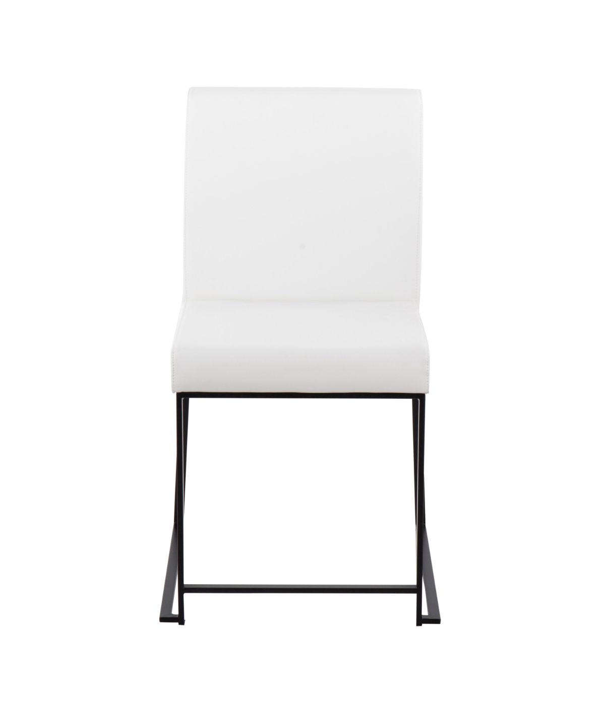  LumiSource High Back Fuji Dining Chair - Set of 2 Black & White - Black & White - Bonton