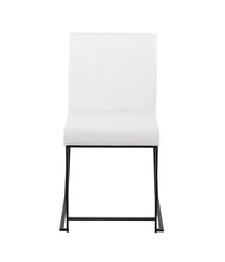 High Back Fuji Dining Chair - Set of 2 Black & White