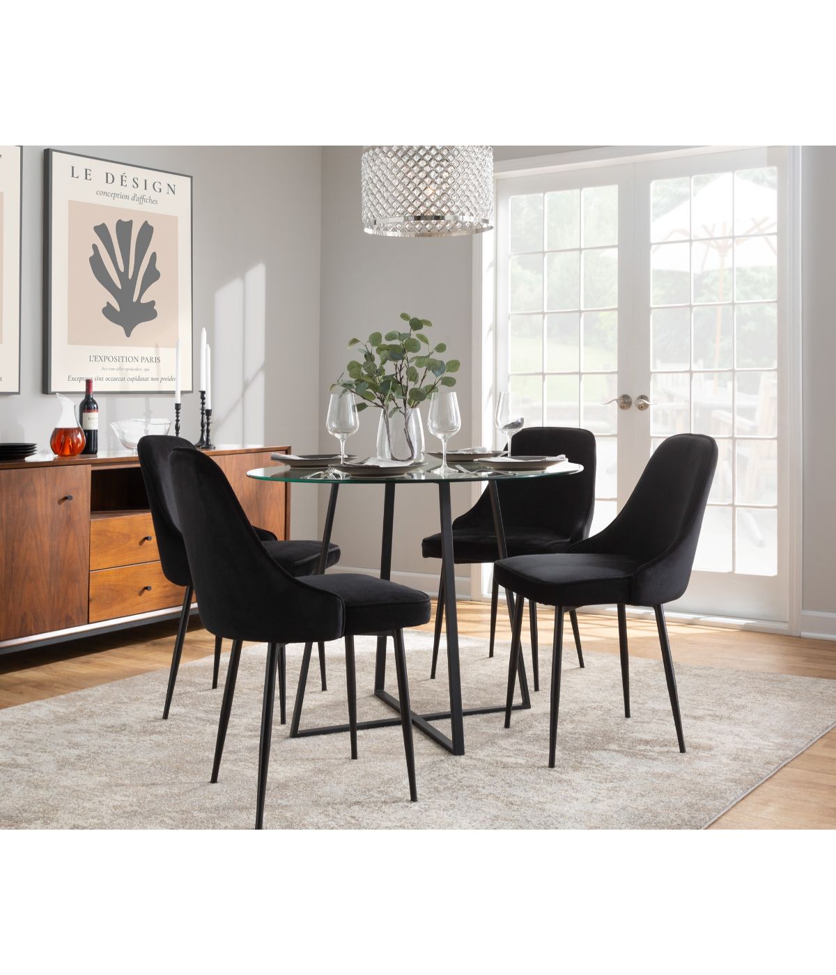 Marcel Dining Chair - Set of 2 Black