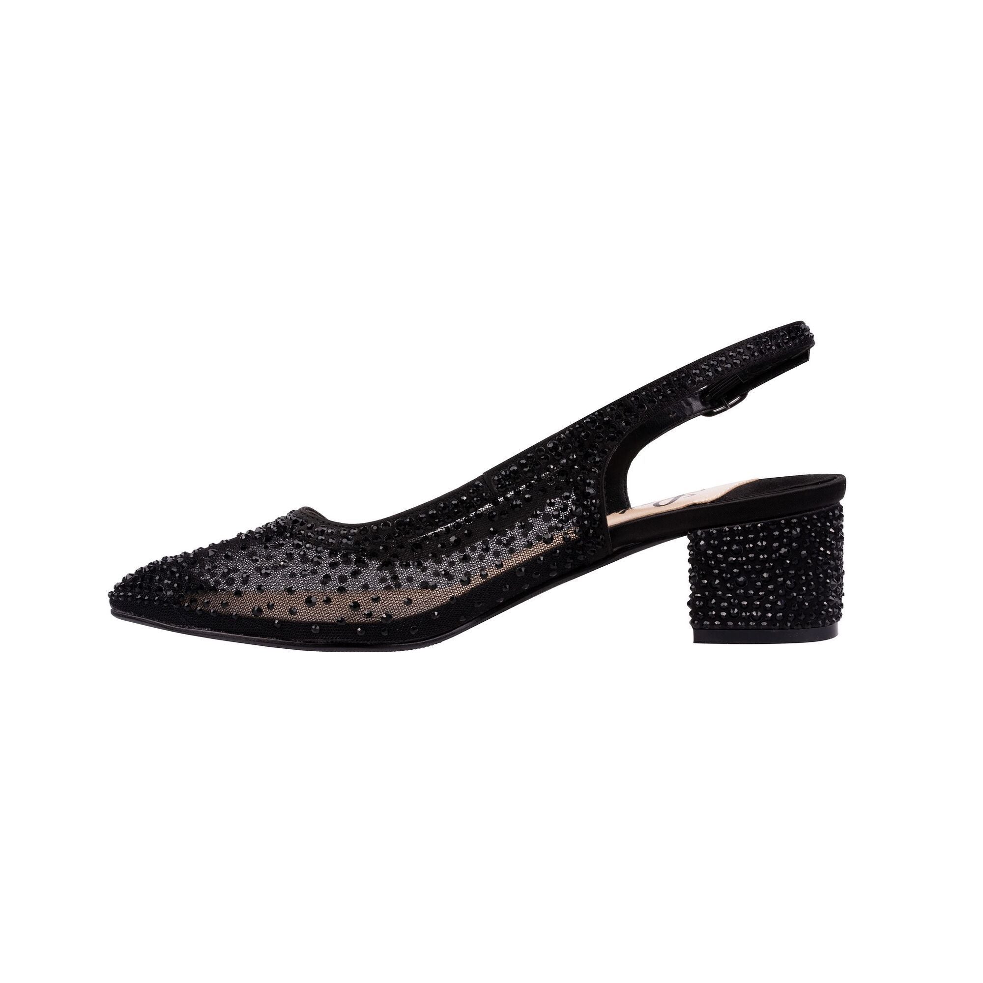  Lady Couture Demi Closed-toe Slingback - Black - Bonton