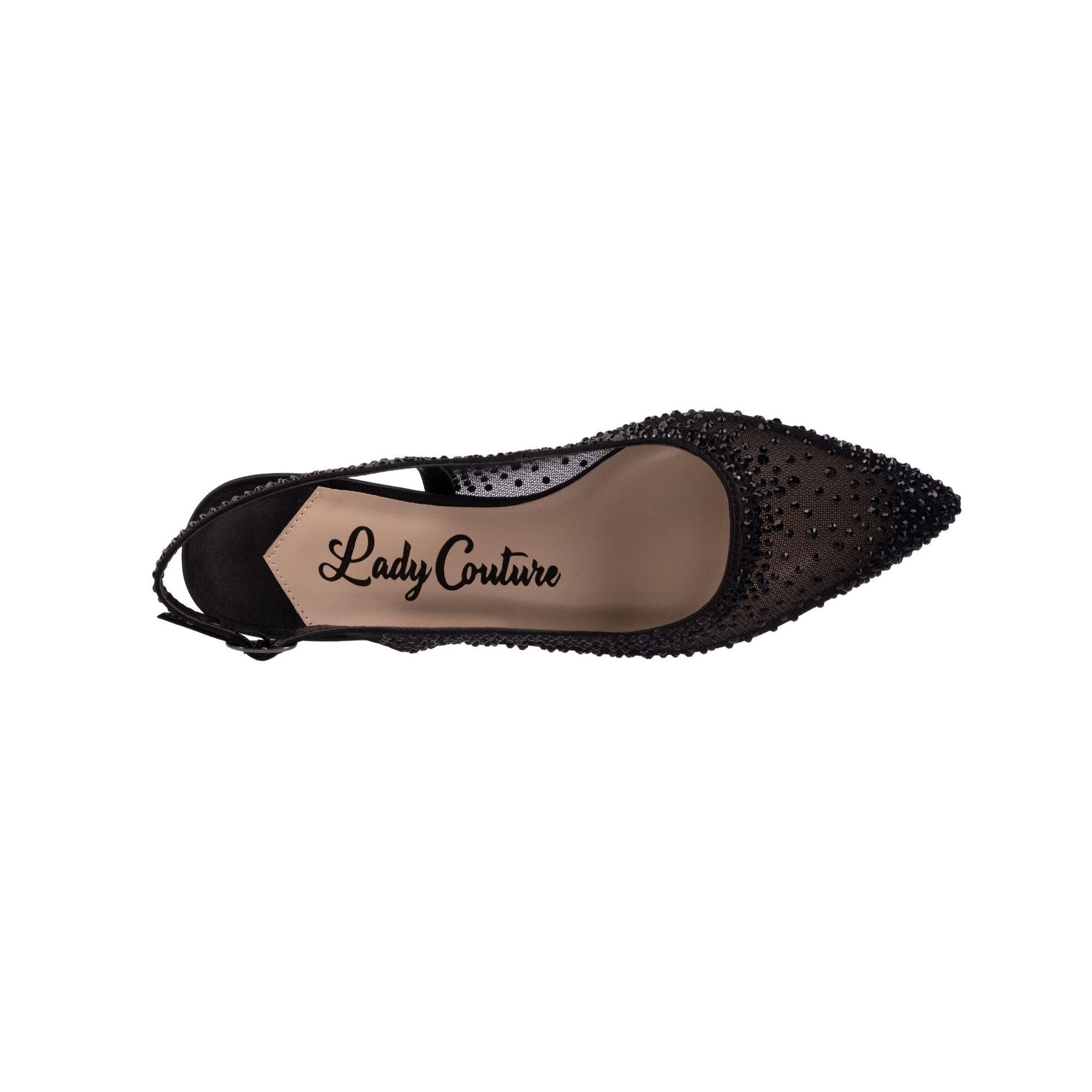  Lady Couture Demi Closed-toe Slingback - Black - Bonton