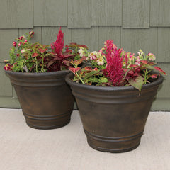 Franklin Polyresin Unbreakable UV-Resistant Flower Pot Planter - 20"