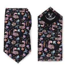 Alice in Wonderland Cheshire Cat Black Men's Tie