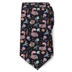 Alice in Wonderland Cheshire Cat Black Men's Tie