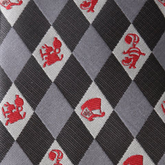 Alice in Wonderland Gray Men's Tie