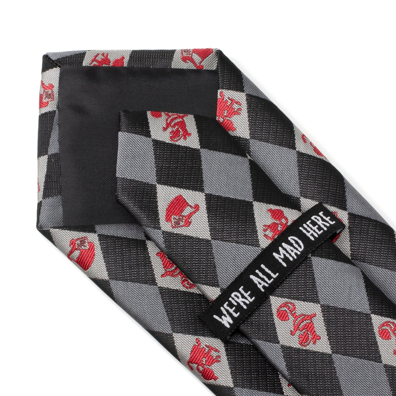  Cufflinks Alice in Wonderland Gray Men's Tie - Default Title - Bonton