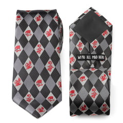 Alice in Wonderland Gray Men's Tie