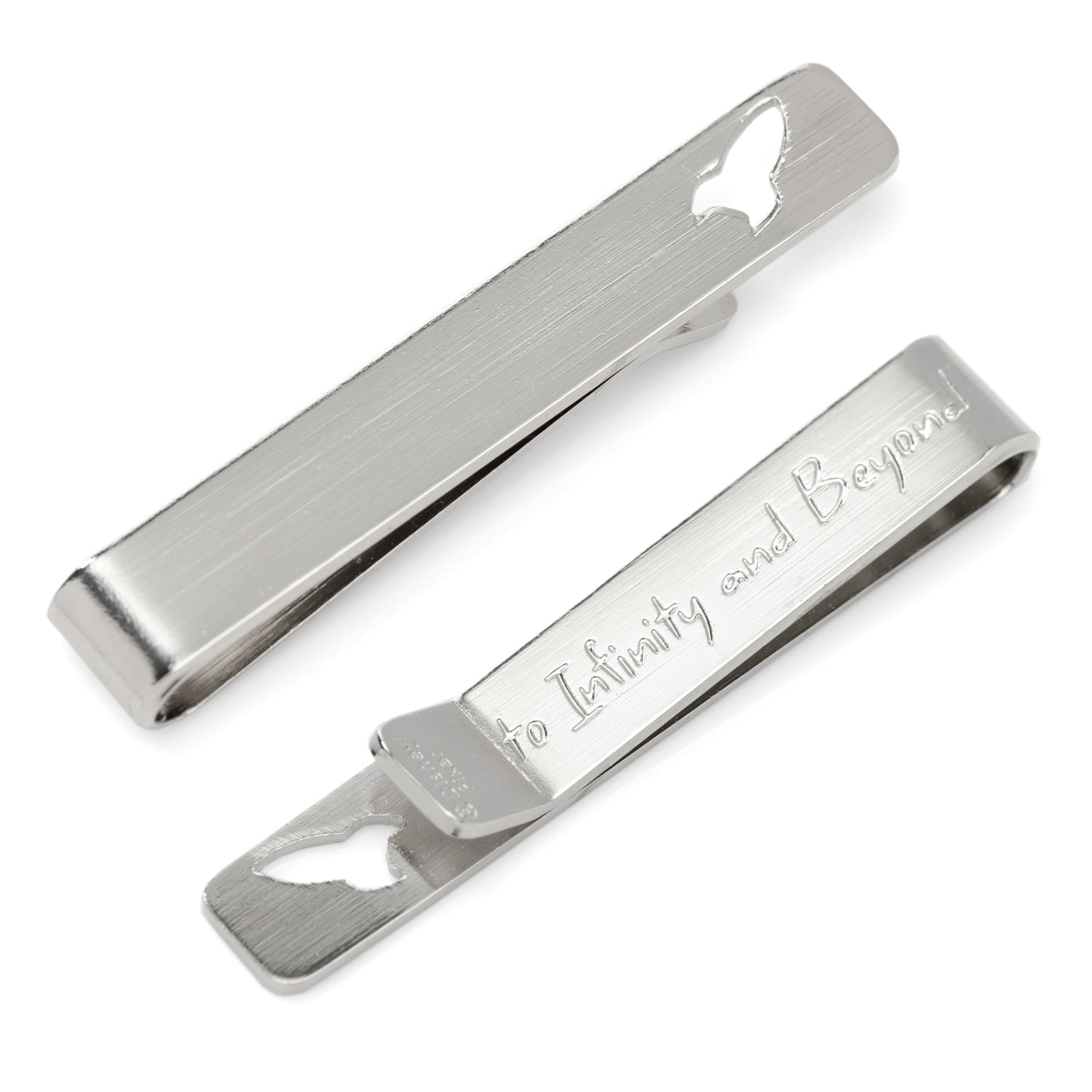  Cufflinks Buzz Lightyear Cutout Hidden Message Silver Tie Bar - Default Title - Bonton