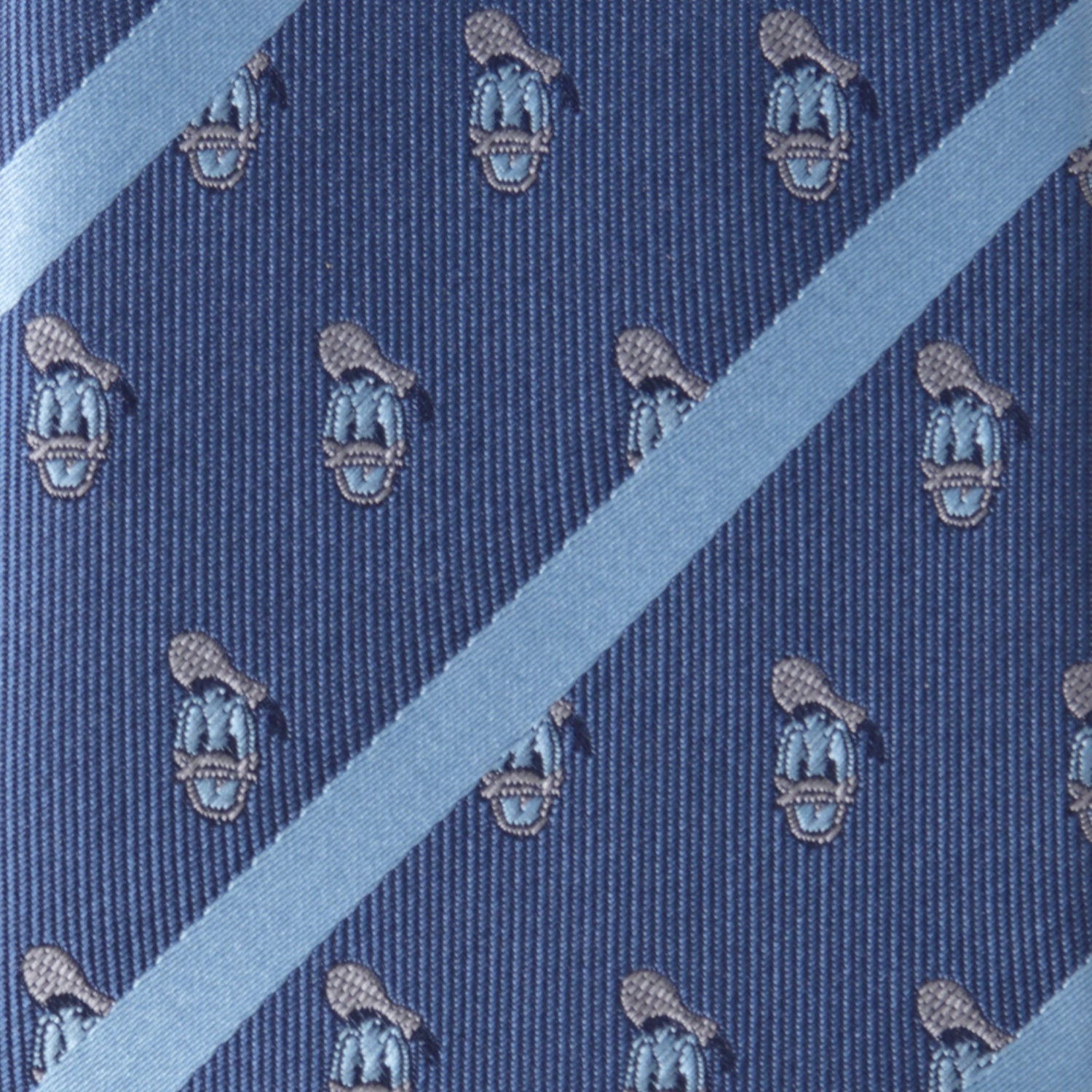  Cufflinks Donald Duck Stripe Blue Men's Tie - Default Title - Bonton