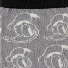 Donald Patterned Gray Sock and Mickey Blue Lapel Pin Gift Set