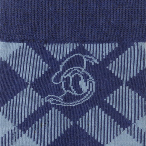 Donald Plaid Sock and Mickey Blue Lapel Pin Gift Set