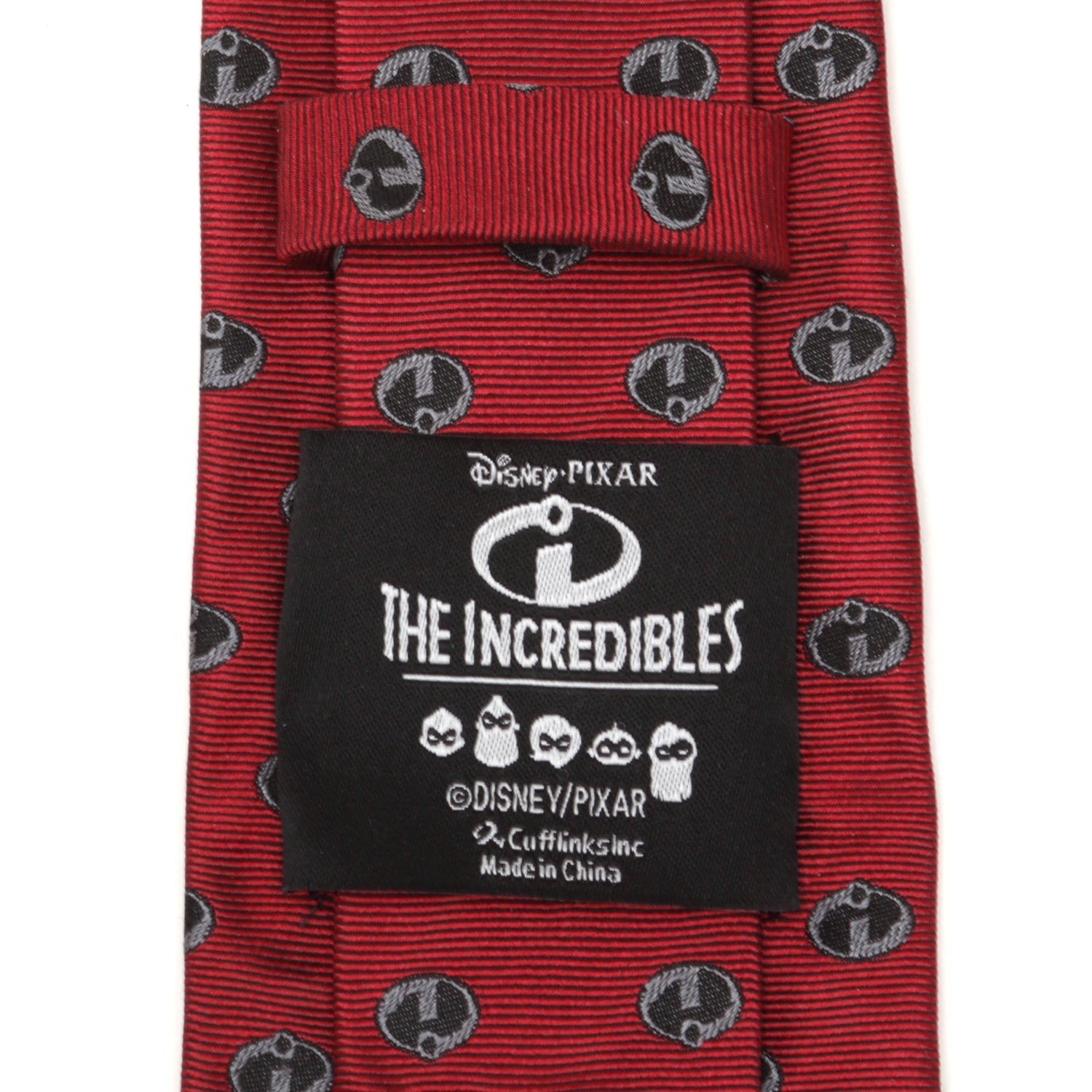  Cufflinks The Incredibles Logo Red Men's Tie - Default Title - Bonton