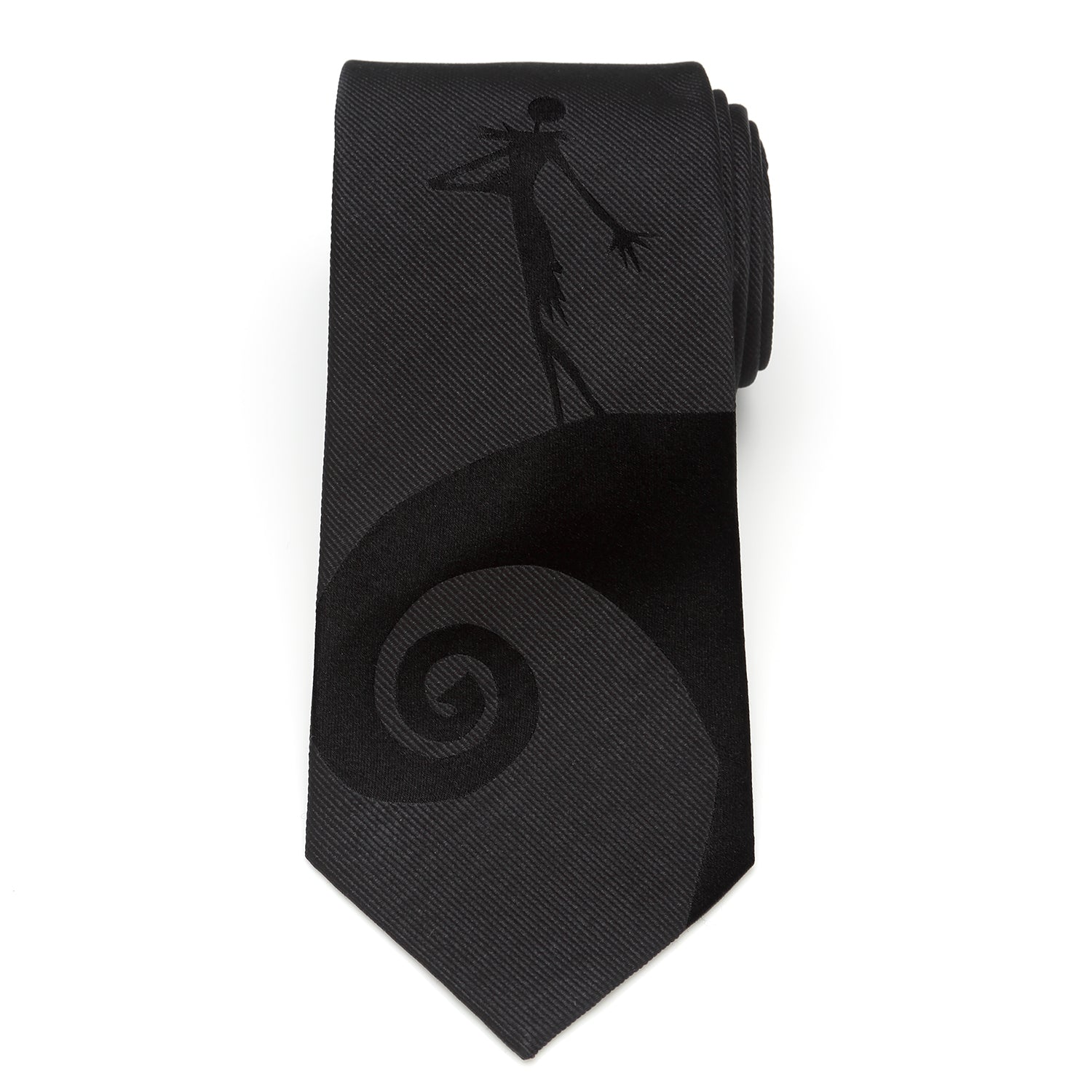  Cufflinks Jack Skellington Black Men's Tie - Default Title - Bonton