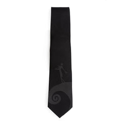 Jack Skellington Black Men's Tie