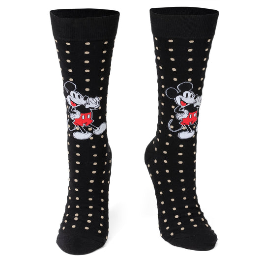 Mickey Dot Sock and Mickey Blue Lapel Pin Gift Set