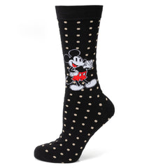 Mickey Dot Sock and Mickey Blue Lapel Pin Gift Set