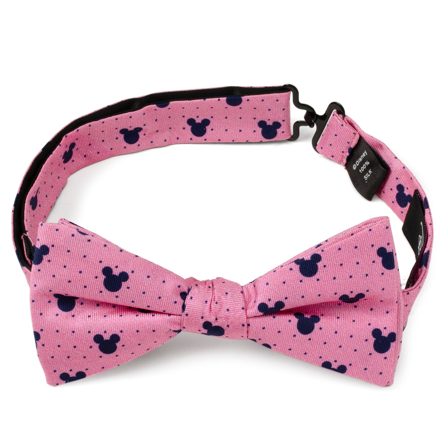  Cufflinks Mickey Silhouette Pink Dot Pre-Tied Bow Tie - Default Title - Bonton