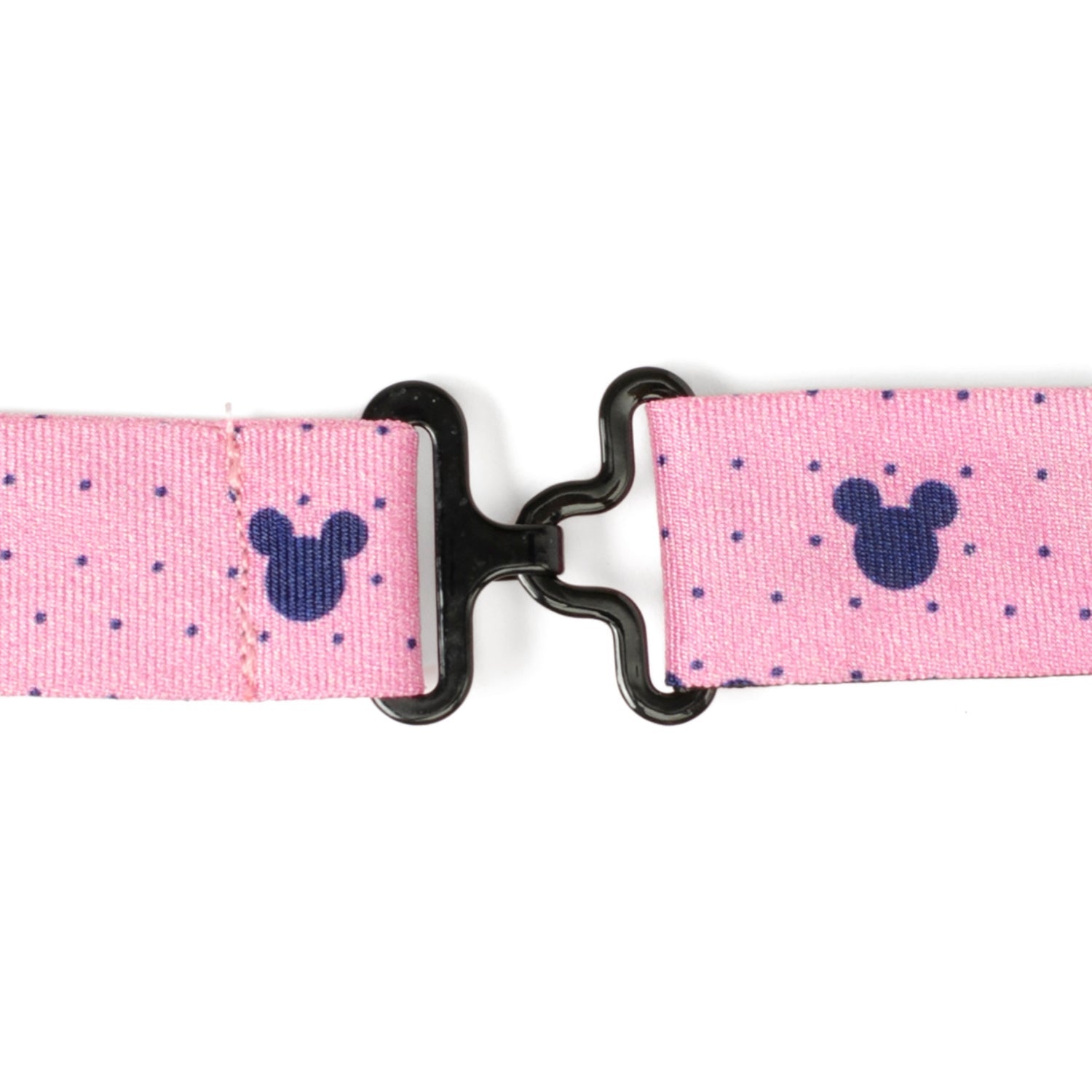  Cufflinks Mickey Silhouette Pink Dot Pre-Tied Bow Tie - Default Title - Bonton