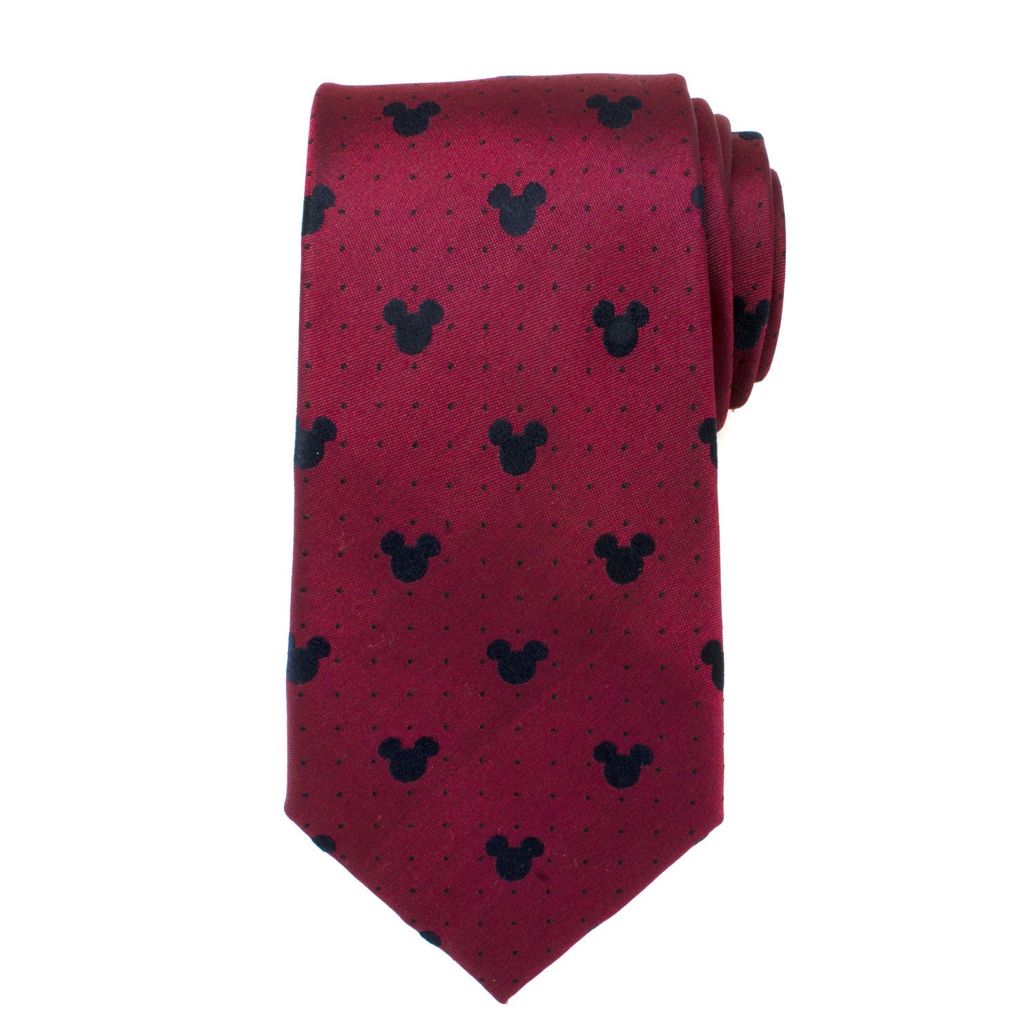  Cufflinks Mickey Mouse Red Dot Necktie Gift Set - Default Title - Bonton