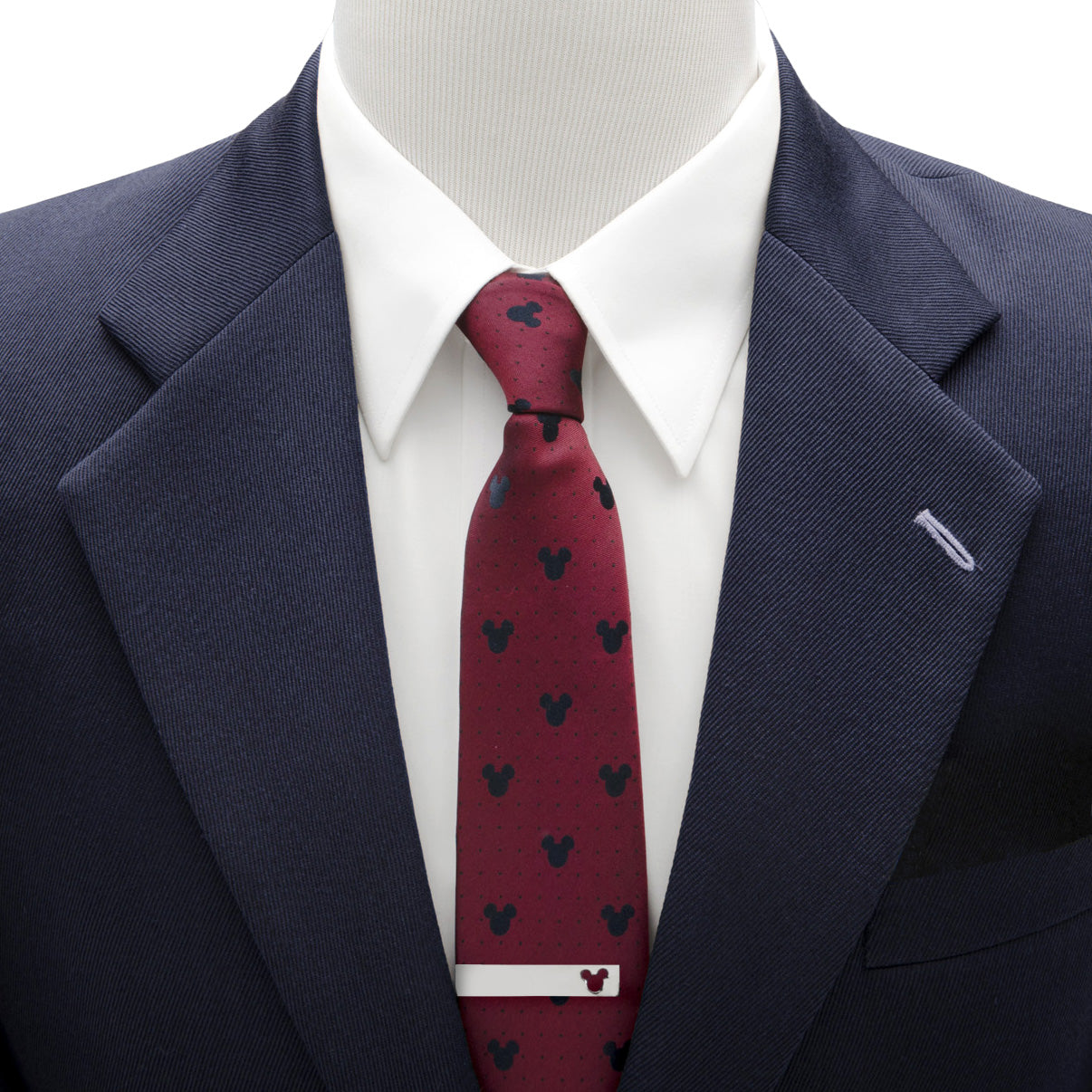  Cufflinks Mickey Mouse Red Dot Necktie Gift Set - Default Title - Bonton