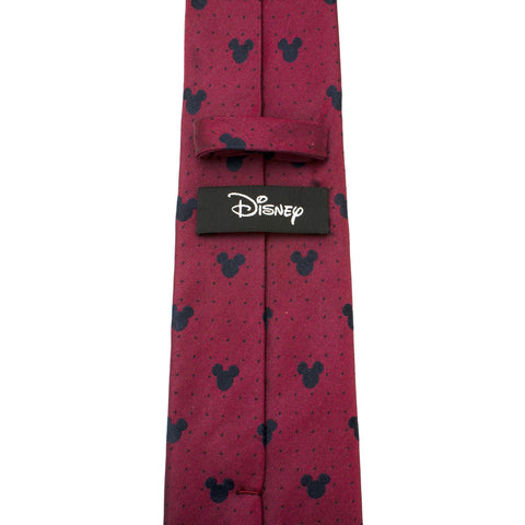 Mickey Mouse Red Pin Dot Men's Tie