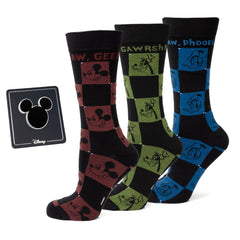 Mickey and Friends Checkered Black Gift Set