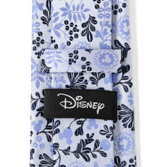 Mickey Silhouette Floral Blue White Tie