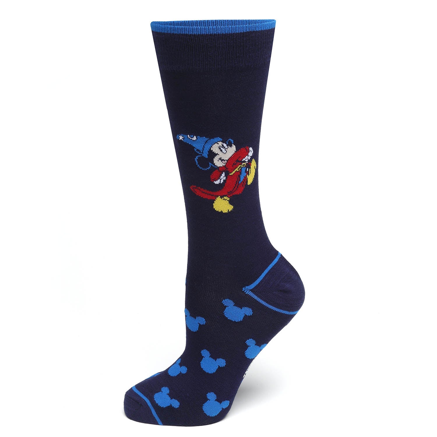  Cufflinks Mickey Fantasia Navy Sock and Mickey Blue Lapel Pin Gift Set - Default Title - Bonton