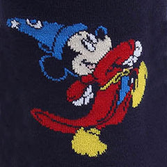 Mickey Fantasia Navy Sock and Mickey Blue Lapel Pin Gift Set