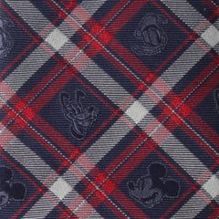 Mickey and Friends Navy Plaid Men's Tie