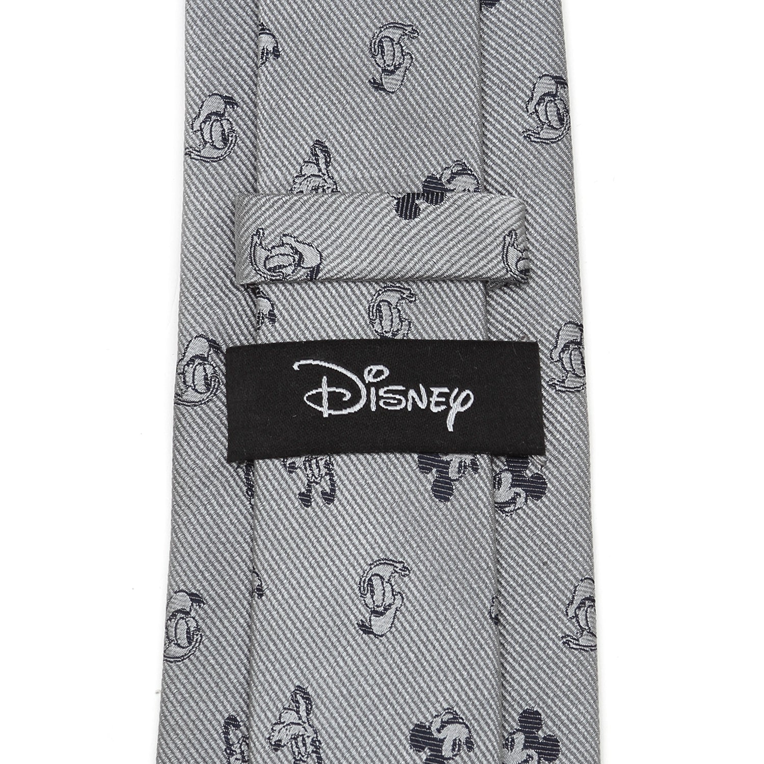  Cufflinks Mickey and Friends Gray Men's Tie - Default Title - Bonton