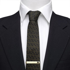 Mickey Mouse Cut Out Gold Tie Bar