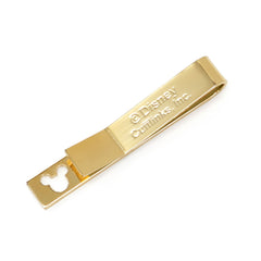 Mickey Mouse Cut Out Gold Tie Bar