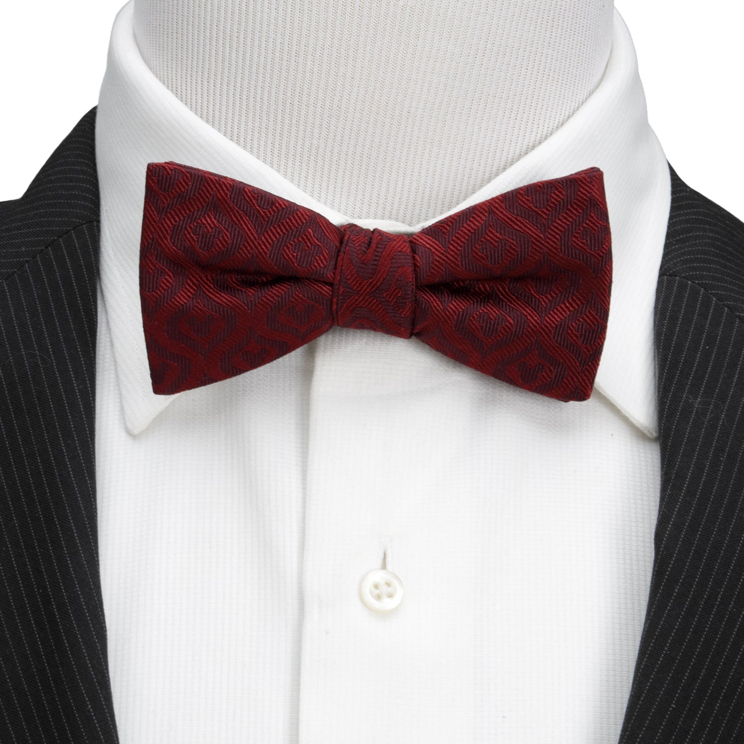  Cufflinks Mickey Mouse Holiday Maroon Bow Tie - Default Title - Bonton