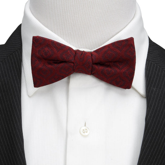 Mickey Mouse Holiday Maroon Bow Tie