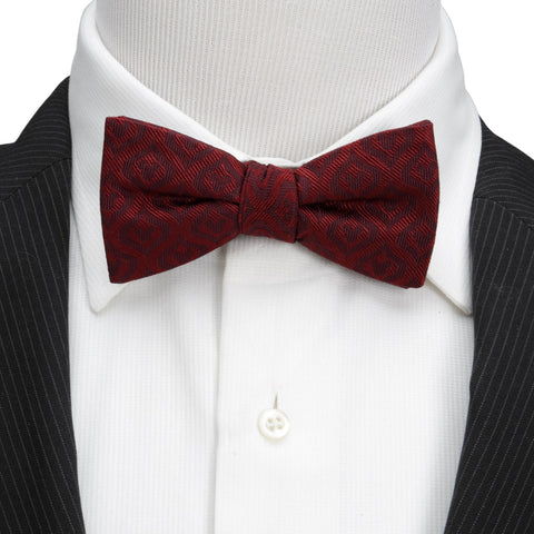 Mickey Mouse Holiday Maroon Bow Tie