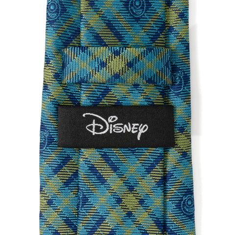Monsters Inc Plaid Blue Green Tie