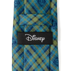 Monsters Inc Plaid Blue Green Tie