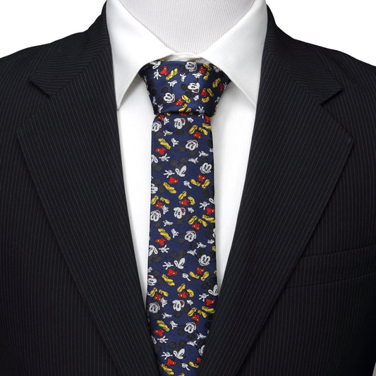 Mickey Action Navy Men's Tie