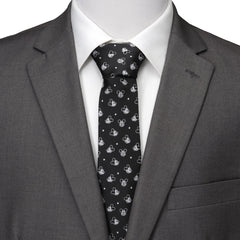 Mickey Dot Black Men's Tie