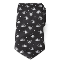 Mickey Dot Black Men's Tie