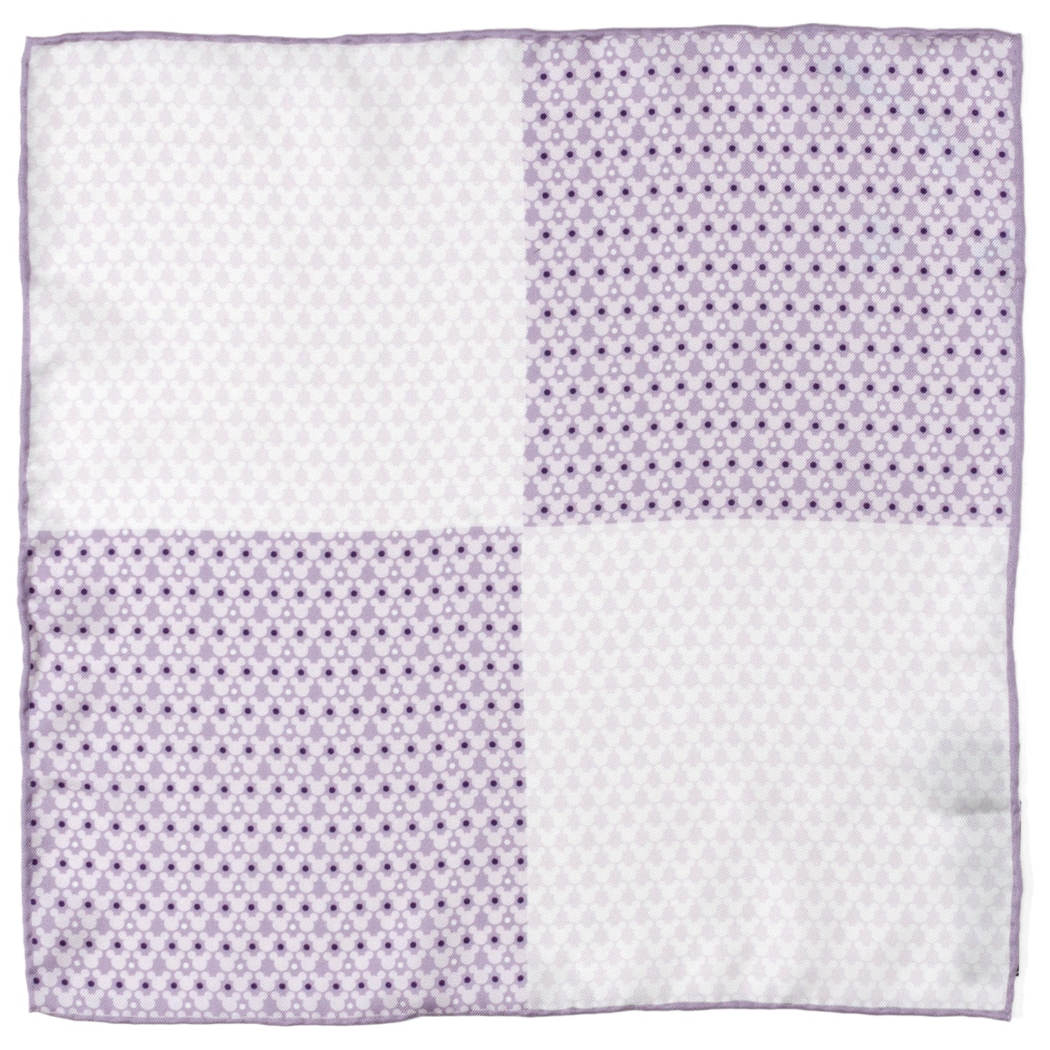  Cufflinks Mickey Lavender 4 Square Pocket Square - Default Title - Bonton