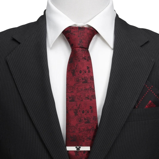 Mickey Mouse Comic Red Men's Tie