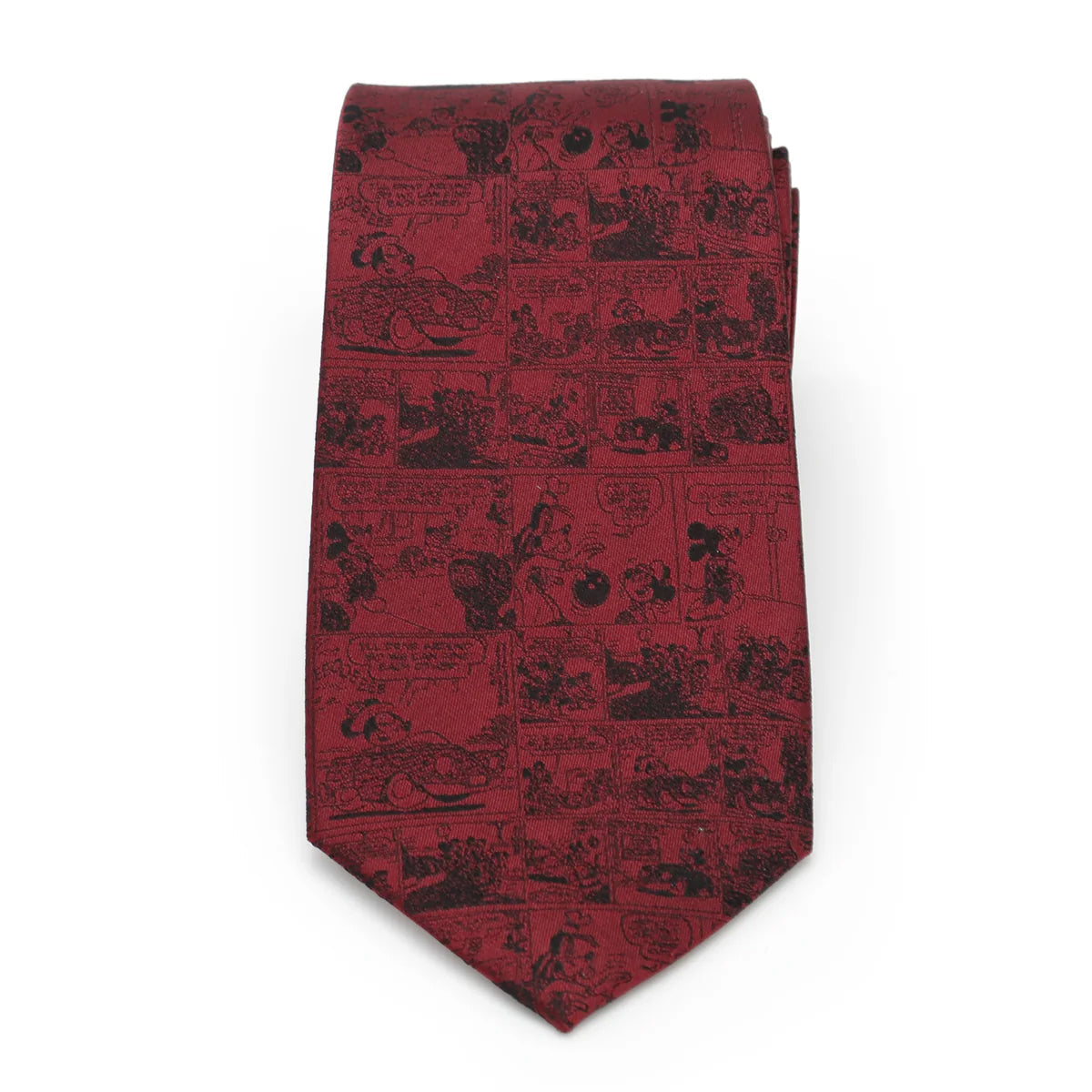  Cufflinks Mickey Mouse Comic Red Men's Tie - Default Title - Bonton