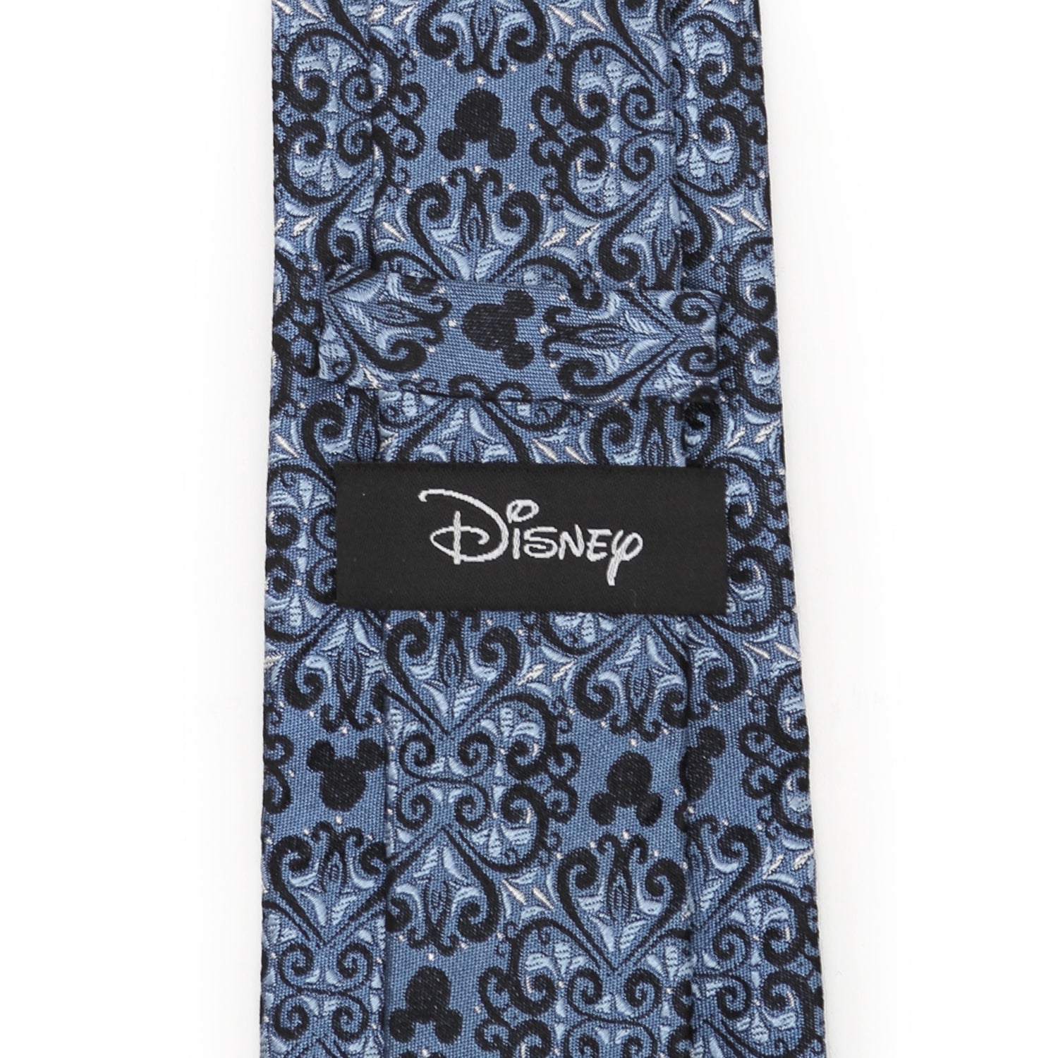  Cufflinks Mickey Mouse Damask Tile Blue Men's Tie - Default Title - Bonton